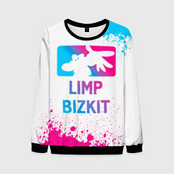 Свитшот мужской Limp Bizkit Neon Gradient, цвет: 3D-черный