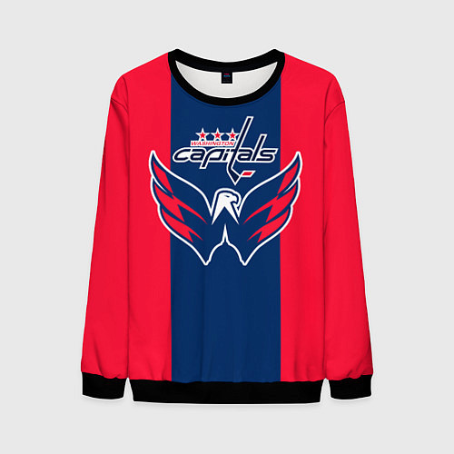 Мужской свитшот Вашингтон КэпиталзWashington Capitals / 3D-Черный – фото 1