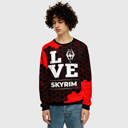 Свитшот мужской Skyrim Love Классика, цвет: 3D-черный — фото 2