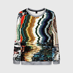 Свитшот мужской Glitch pattern - fashion trend, цвет: 3D-меланж