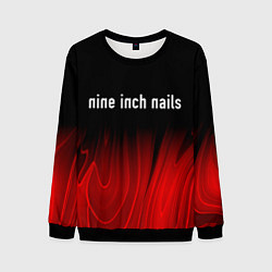 Свитшот мужской Nine Inch Nails Red Plasma, цвет: 3D-черный