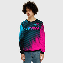Свитшот мужской Lifan Auto Neon Gradient, цвет: 3D-черный — фото 2
