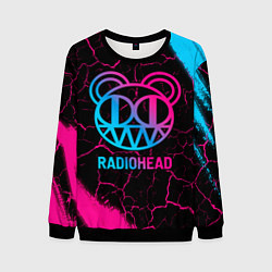 Мужской свитшот Radiohead - neon gradient