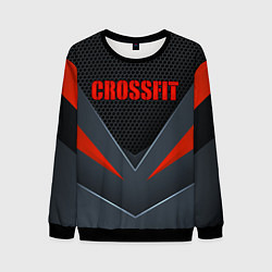 Свитшот мужской CrossFit - Техно броня, цвет: 3D-черный