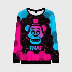 Мужской свитшот FNAF мишка - neon gradient