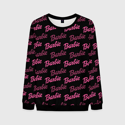 Мужской свитшот Barbie - Барби / 3D-Черный – фото 1