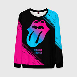 Мужской свитшот Rolling Stones - neon gradient