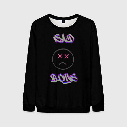 Мужской свитшот Sad Boys логотип / 3D-Черный – фото 1