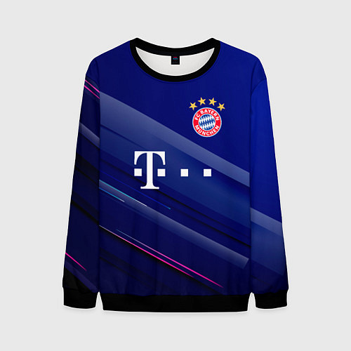 Мужской свитшот Bayern munchen Абстракция / 3D-Черный – фото 1