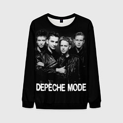 Мужской свитшот Depeche Mode - black & white portrait