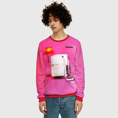Мужской свитшот Three Imaginary Boys - The Cure / 3D-Красный – фото 3
