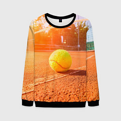 Свитшот мужской Теннис - рассвет, цвет: 3D-черный