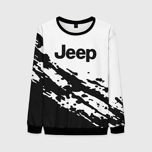 Мужской свитшот Jeep - textura / 3D-Черный – фото 1