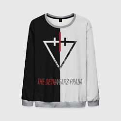 Свитшот мужской The Devil wears prada - Логотип, цвет: 3D-меланж