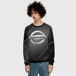 Свитшот мужской Nissan метал карбон, цвет: 3D-черный — фото 2