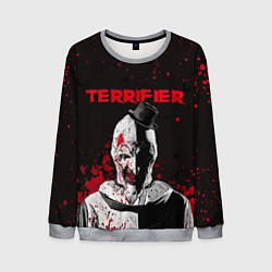 Свитшот мужской Фильм Ужасающий, цвет: 3D-меланж