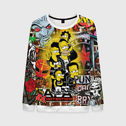 Мужской свитшот Simpsons & Punks not dead! Motto!