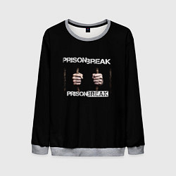 Свитшот мужской Побег сериал, цвет: 3D-меланж