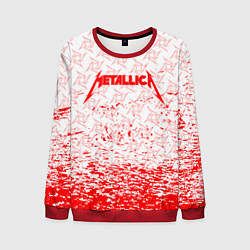 Свитшот мужской Metallica - брызги, цвет: 3D-красный
