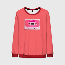 Свитшот мужской BTS cassette, цвет: 3D-красный