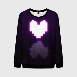 Мужской свитшот Undertale heart neon