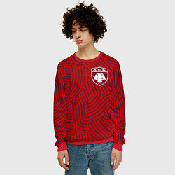 Свитшот мужской AEK Athens отпечатки, цвет: 3D-красный — фото 2