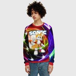 Свитшот мужской Майлз Тейлз Прауэр - Sonic - Видеоигра, цвет: 3D-красный — фото 2