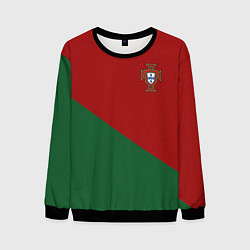 Свитшот мужской Сборная Португалии форма для чемпионата мира 2022, цвет: 3D-черный