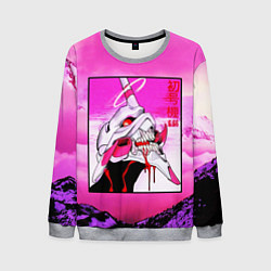 Свитшот мужской Neon Genesis Evangelion: Eva 01, цвет: 3D-меланж