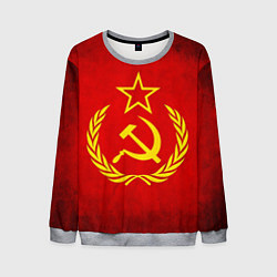 Свитшот мужской СССР - старый флаг, цвет: 3D-меланж