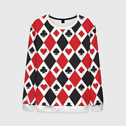 Мужской свитшот Фон из карточных мастей