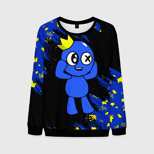 Мужской свитшот Радужные друзья Синий / 3D-Черный – фото 1