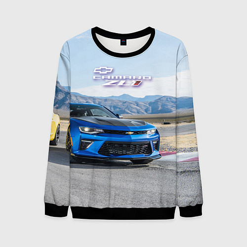 Мужской свитшот Chevrolet Camaro ZL 1 - Motorsport / 3D-Черный – фото 1