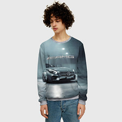 Свитшот мужской Mercedes AMG - Motorsport, цвет: 3D-меланж — фото 2