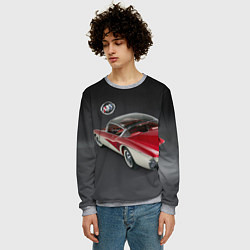 Свитшот мужской Buick Centurion - USA - Retro, цвет: 3D-меланж — фото 2
