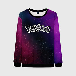 Свитшот мужской Pokemon gradient space, цвет: 3D-черный