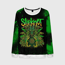 Мужской свитшот Slipknot green satan