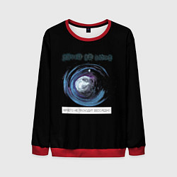 Свитшот мужской Круги на воде, цвет: 3D-красный