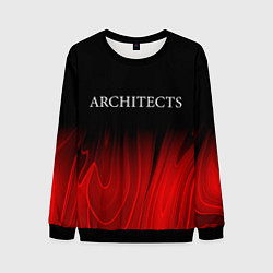 Свитшот мужской Architects red plasma, цвет: 3D-черный