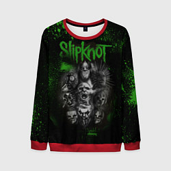 Свитшот мужской Slipknot green, цвет: 3D-красный