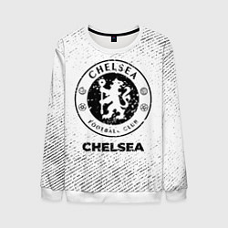 Свитшот мужской Chelsea с потертостями на светлом фоне, цвет: 3D-белый