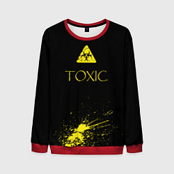 Свитшот мужской TOXIC - Биологическая опасность, цвет: 3D-красный