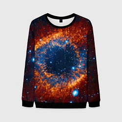 Свитшот мужской Космическое галактическое око, цвет: 3D-черный