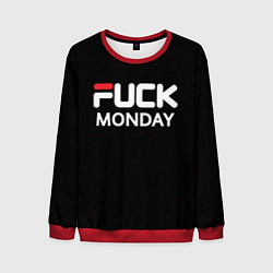 Свитшот мужской Fuck monday - antibrand, fila, цвет: 3D-красный