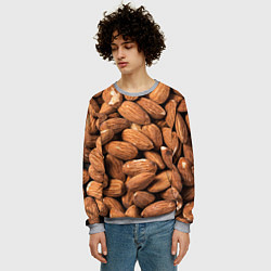 Свитшот мужской Миндальные орешки, цвет: 3D-меланж — фото 2