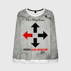 Свитшот мужской Outsider Album Inspirations - Three Days Grace, цвет: 3D-белый