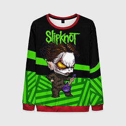 Свитшот мужской Slipknot dark green, цвет: 3D-красный