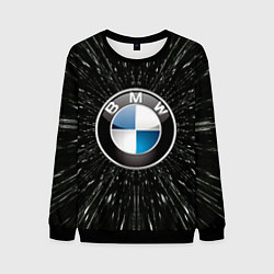 Свитшот мужской БМВ эмблема, автомобильная тема, цвет: 3D-черный