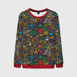 Свитшот мужской Шпаргалка по химии, цвет: 3D-красный