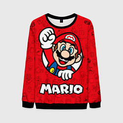 Свитшот мужской Луиджи и Марио, цвет: 3D-черный